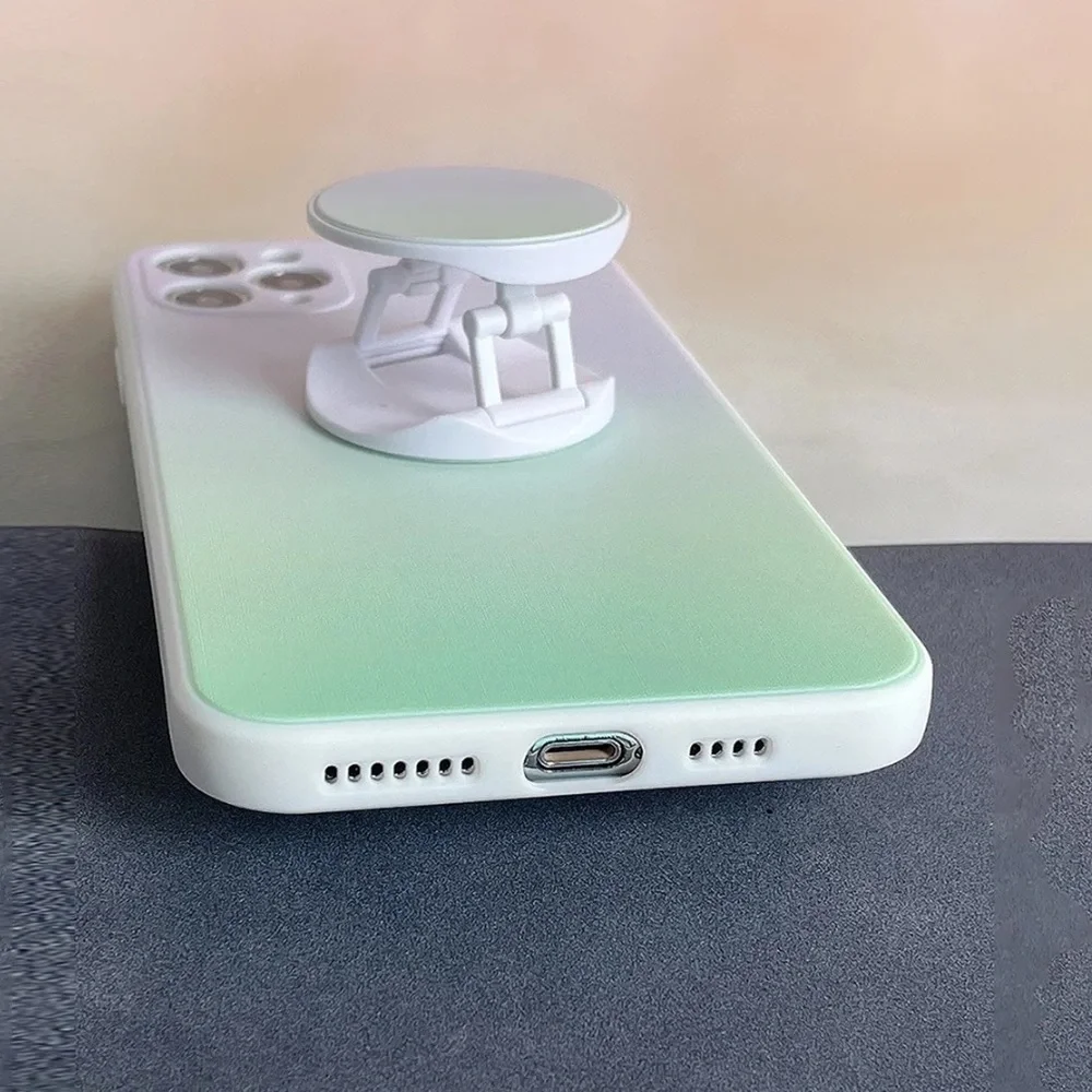 Iphone 14 Ombre Case with pop-socket NEW